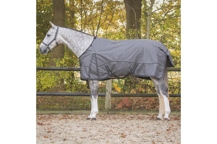 Manta Caballo Exterior QHP 1200D 150G Gris Reflective | Mantas para