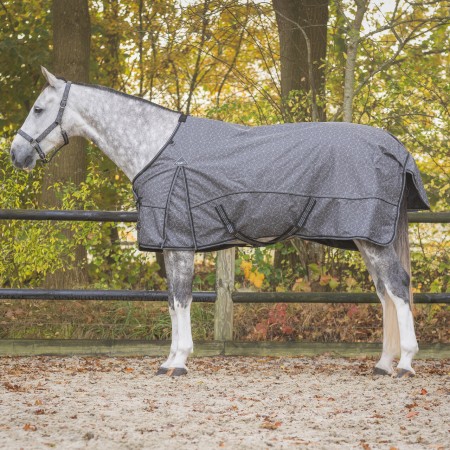 Manta Caballo Exterior QHP 1200D 150G Gris Reflective | Mantas para