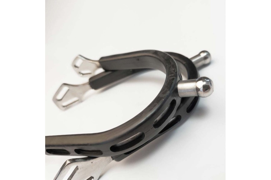 Espuelas Inglesas Inox Goma Z427 1,5Cm Bola | Ayudas para jinetes