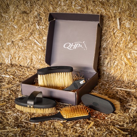 Cepillos Grooming Royal Caballo QHP Negro | Salud e higiene para caballos
