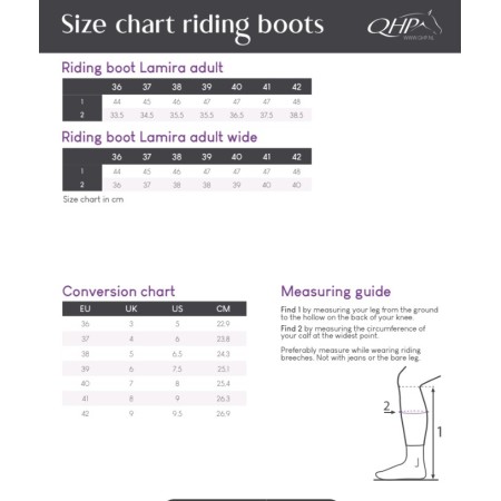 Botes QHP Lamira Adult Negra | Botes per a genets