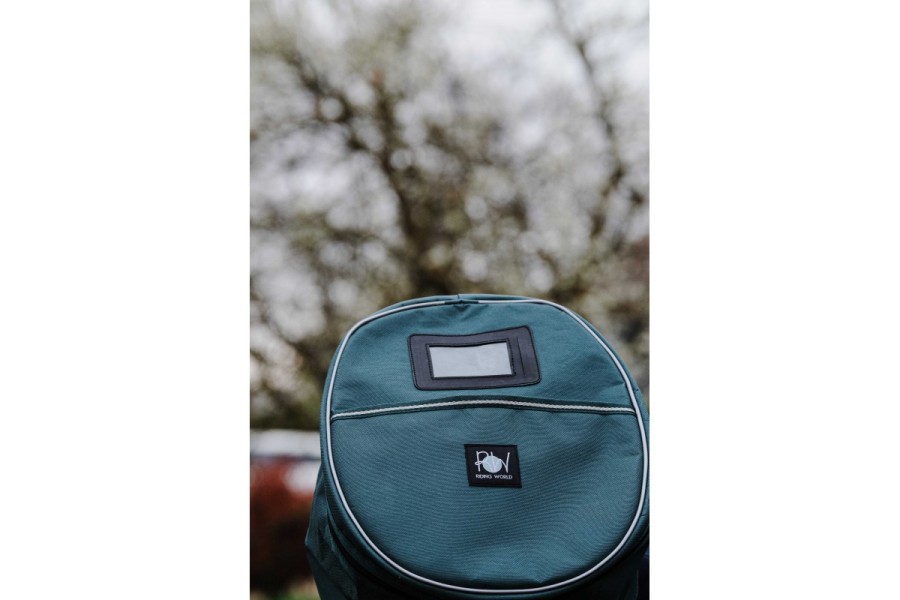 Bossa Funda Casc Riding World Verd Fosc