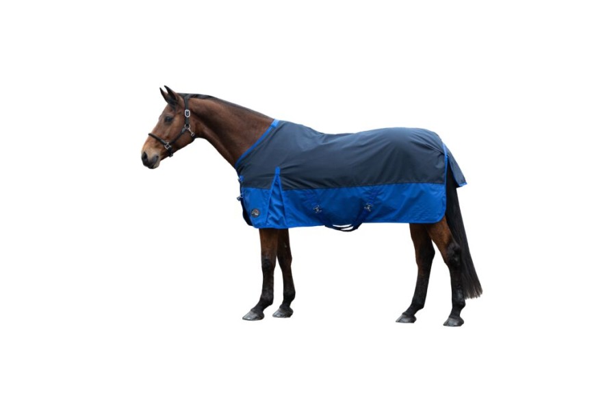 Manta Caballo Exterior HKM Chester 600D 300G Azul Marino | Mantas para