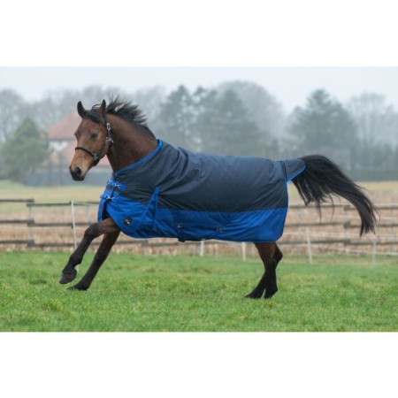 Manta Caballo Exterior HKM Chester 600D 300G Azul Marino | Mantas para
