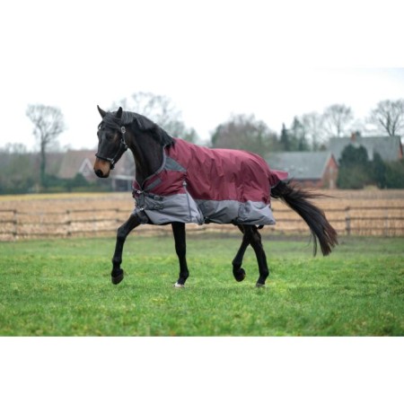 Manta Cavall Exterior Coll Alt HKM Yukon 600D 200G Vermell