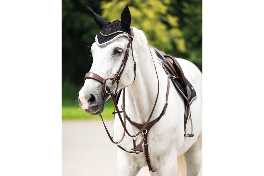 Pechopetral QHP Luxury Marrón | Complementos sillas de montar para caballos