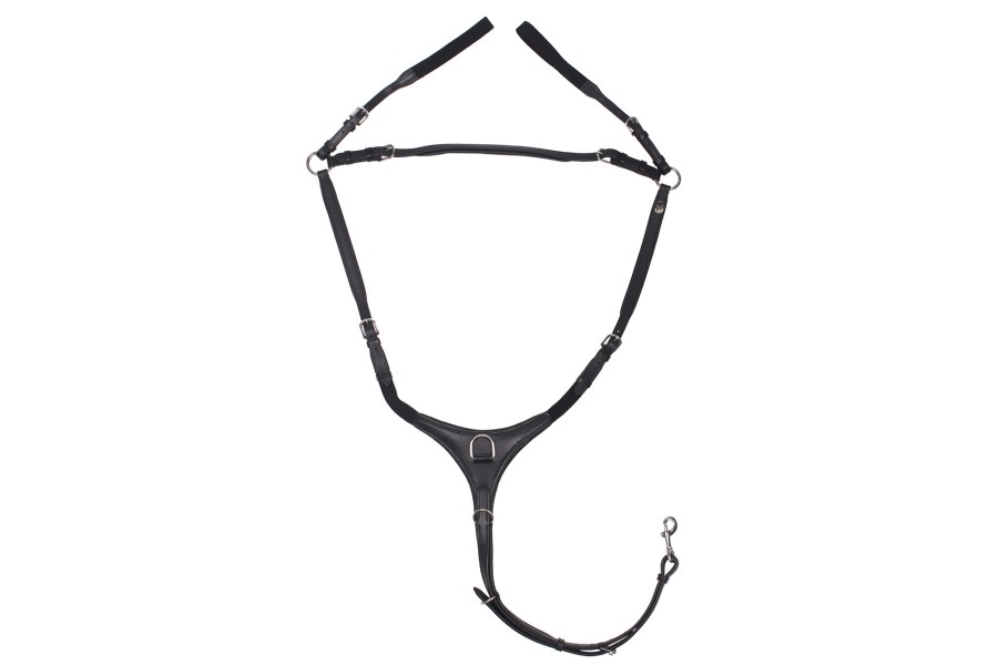 Pechopetral QHP Luxury Negro | Complementos sillas de montar para caballos