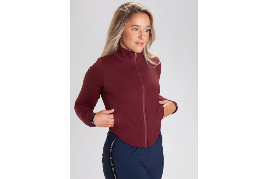 Chaqueta Softshell Haute Silhouettes Burgundy | Jinetes
