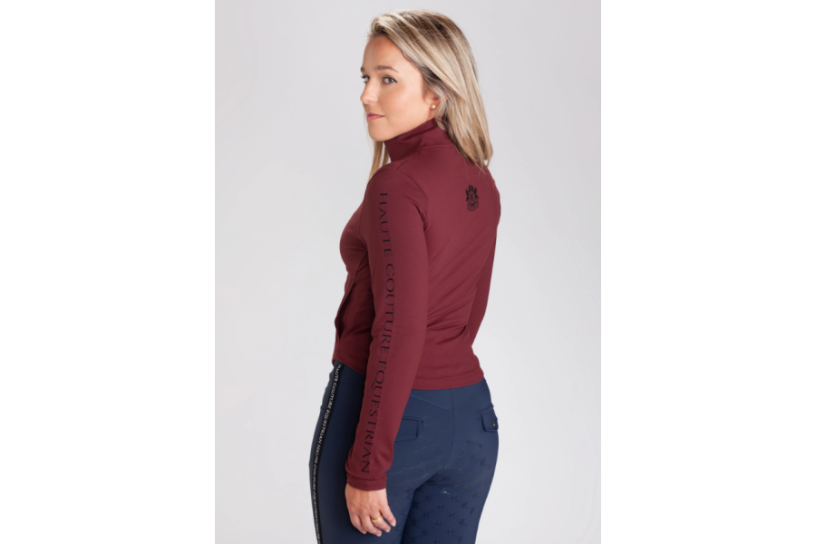 Chaqueta Softshell Haute Silhouettes Burgundy | Jinetes