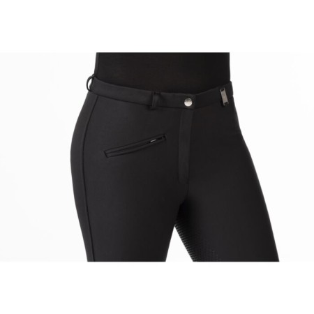 Pantalones Mujer HKM Winner Silicona Negro | Pantalones para jinetes