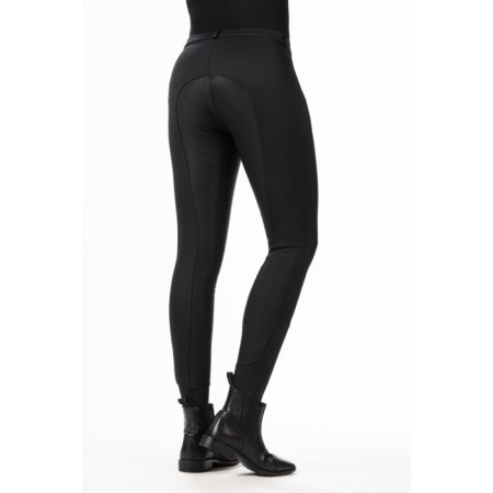 Pantalones Mujer HKM Winner Silicona Negro | Pantalones para jinetes