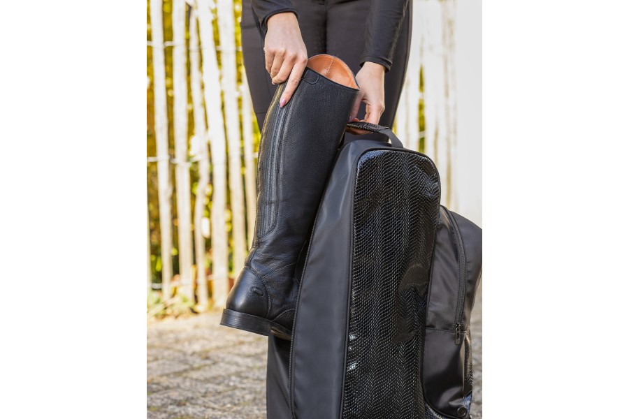 Funda Botes I Casc QHP Croco Negra