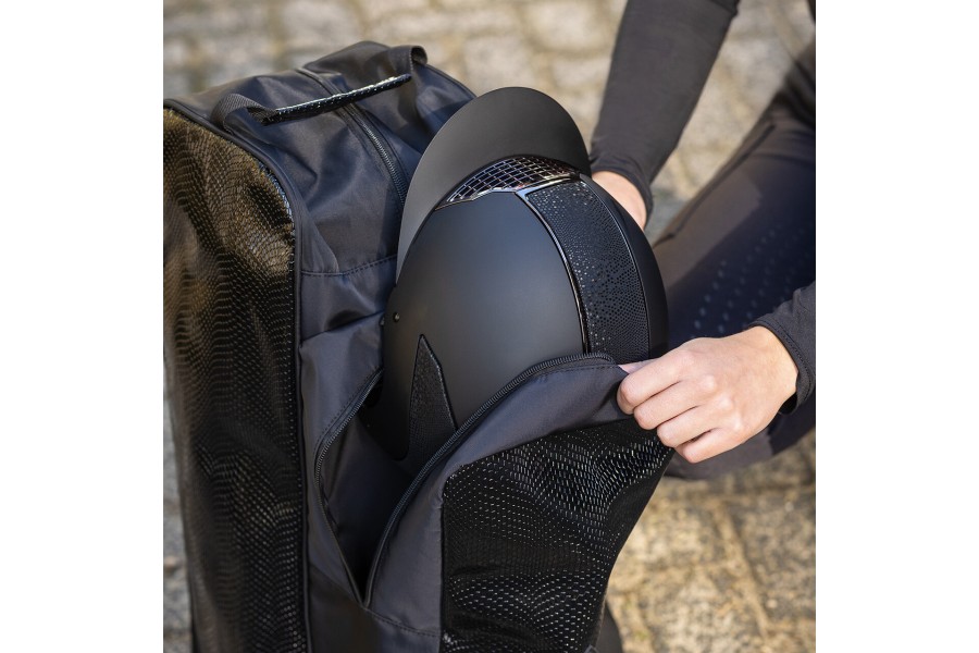 Funda Botes I Casc QHP Croco Negra