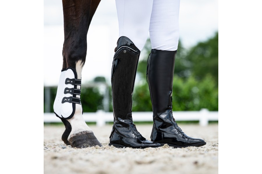 Botes QHP Lamira Júnior Negra | Botes per a genets