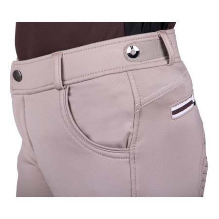 Pantalones Niño/a QHP Emma Junior Full Grip Beige