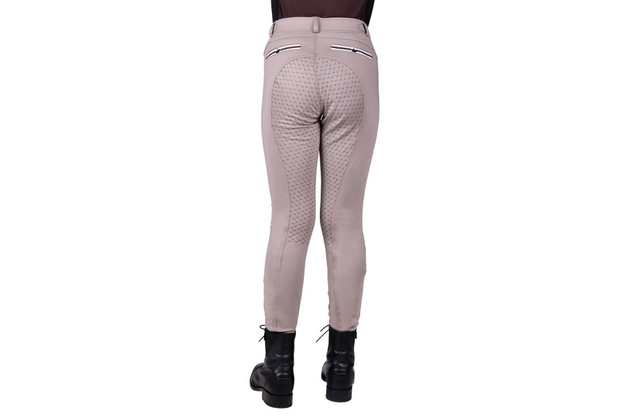 Pantalones Niño/a QHP Emma Junior Full Grip Beige