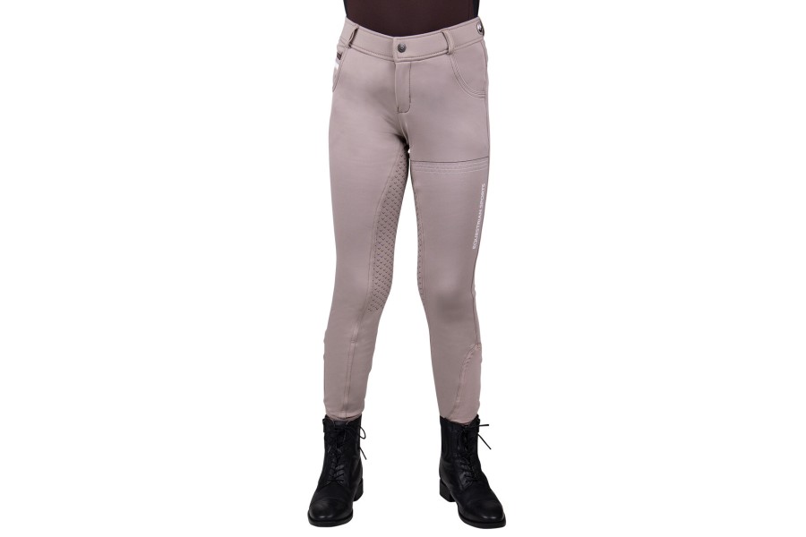 Pantalones Niño/a QHP Emma Junior Full Grip Beige