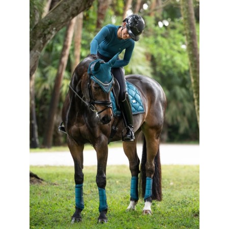 Orejeras Equestrian Stockholm Teal Blue