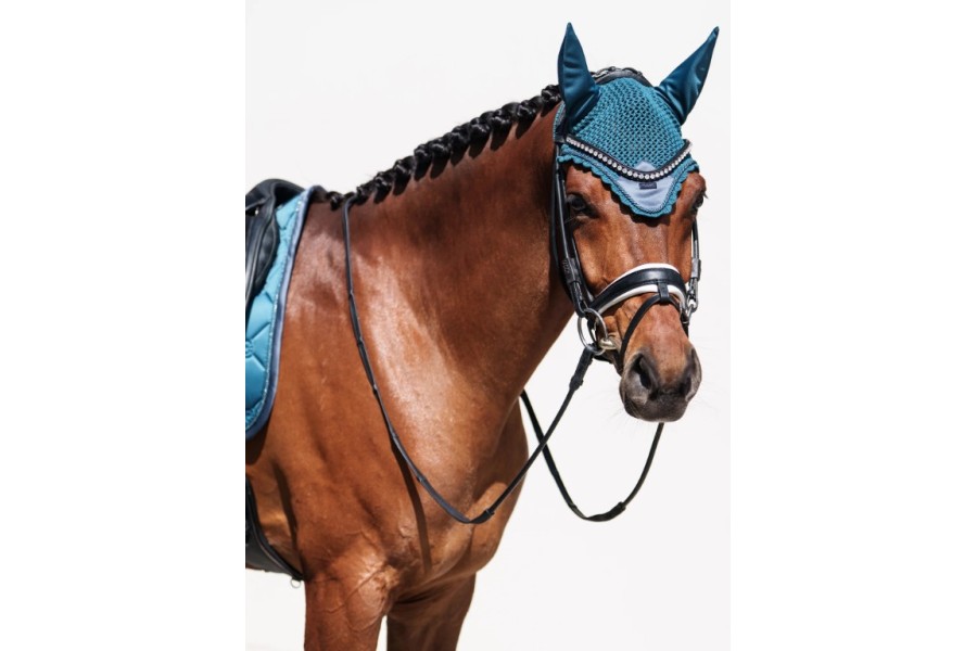 Orejeras Equestrian Stockholm Teal Blue