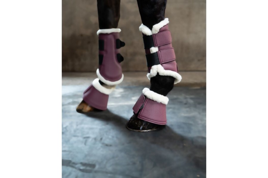 Protectores Comfort Premium Fur ll Burdeos | Protecciones para caballos