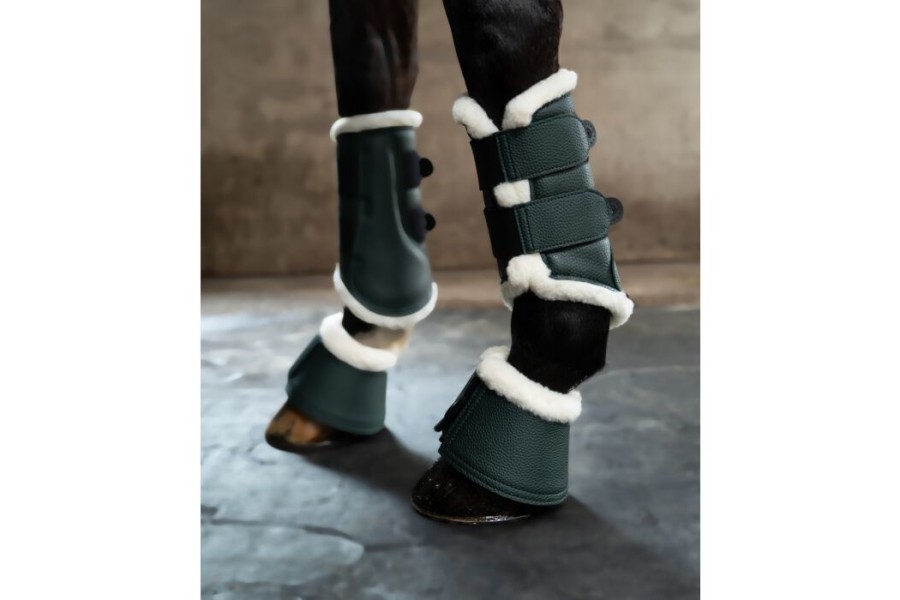 Protectores Comfort Premium Fur ll Caqui | Protecciones para caballos