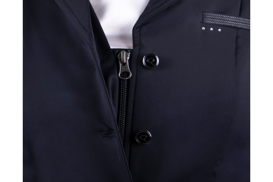 Chaqueta Concurso Mujer QHP Kae Negra | Competición para jinetes