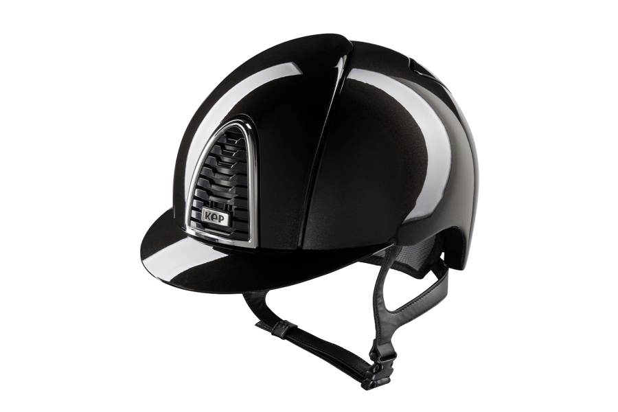 Casco KEP Cromo 2.0 Shine Negro M | Seguridad para jinetes