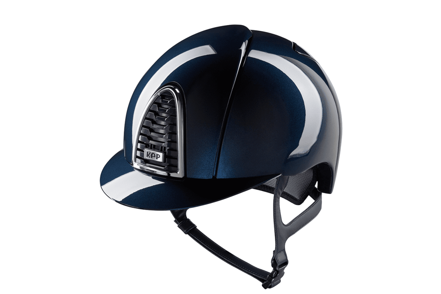 Casc KEP Cromo 2.0 Shine Blau Marí M | Seguretat per a genets