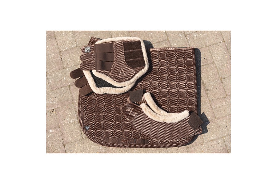 Suador Doma ANKY Check Velvet Deep Taupe | Complements selles de muntar