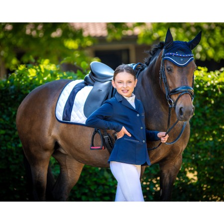 Jaqueta Concurs Júnior QHP Kae Blau Marí | Competició per a genets