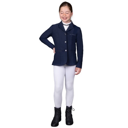 Jaqueta Concurs Júnior QHP Kae Blau Marí | Competició per a genets