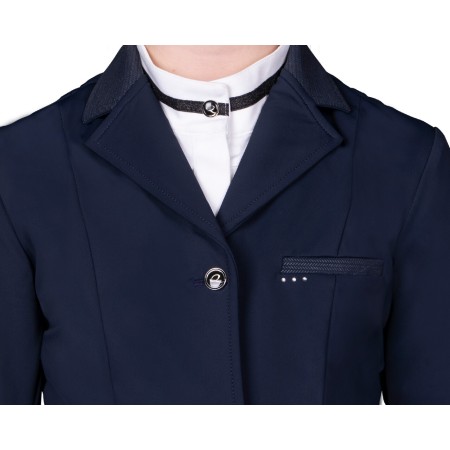 Jaqueta Concurs Júnior QHP Kae Blau Marí | Competició per a genets