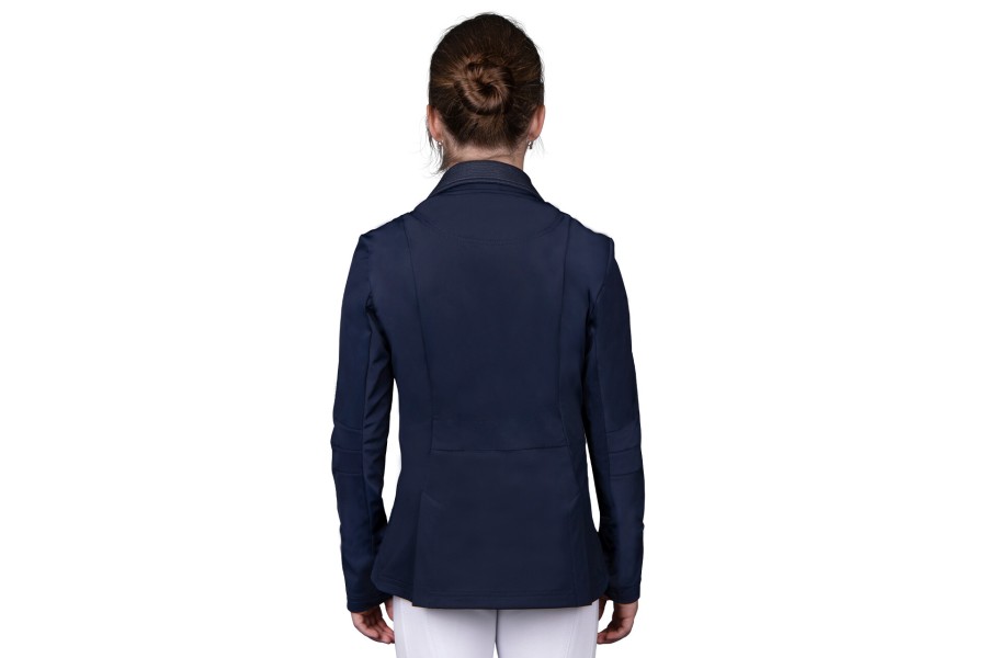 Jaqueta Concurs Júnior QHP Kae Blau Marí | Competició per a genets