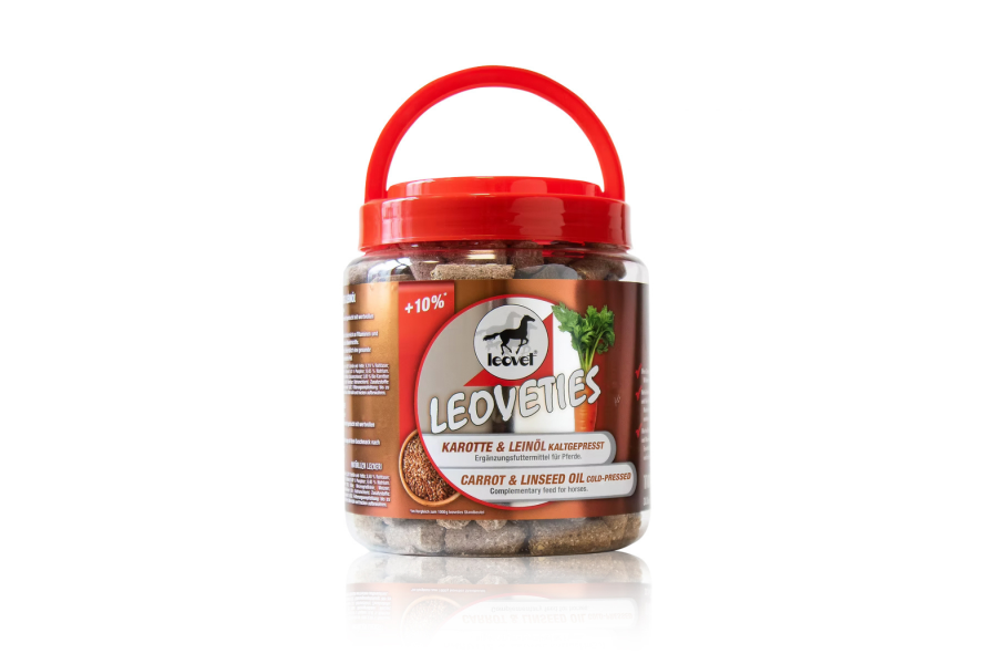 Premis Cavall Leovet Pastanaga/Oli Llinosa 1,1Kg | Alimentació per a