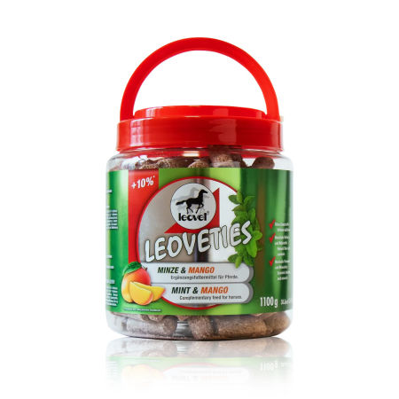 Premis Cavall Leovet Menta/Mango 1,1Kg | Alimentació per a cavalls