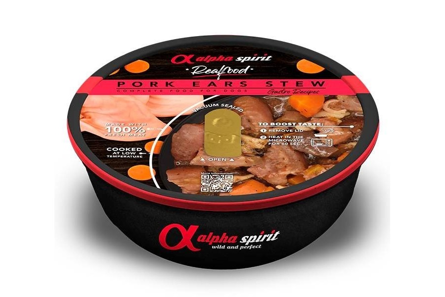 ALPHA SPIRIT REALFOOD estofat d’orella de porc | Gossos