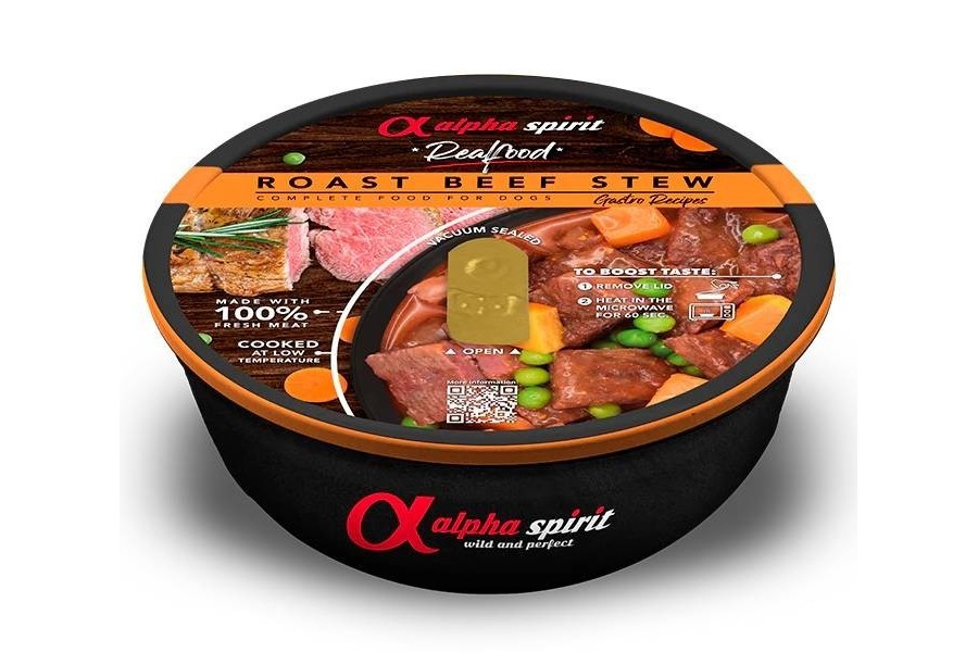 ALPHA SPIRIT REALFOOD estofat de vedella | Gossos