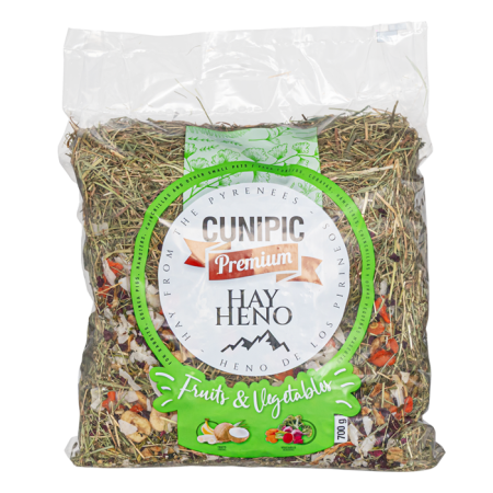 Heno CUNIPIC PREMIUM frutas y verduras | Roedores