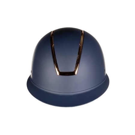 Casco HKM Lady Shield Azul Oscuro Rosa Oro 2