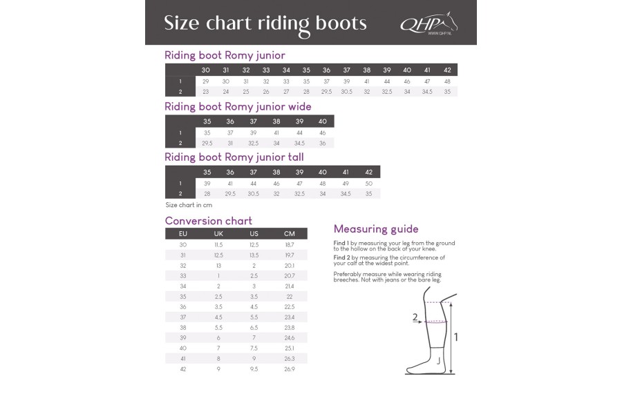 Bota QHP Romy Junior Wide Negra