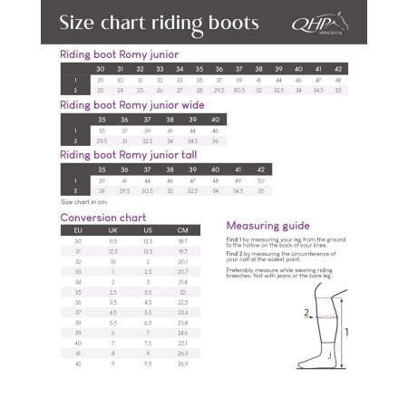 Bota QHP Romy Junior Wide Negra