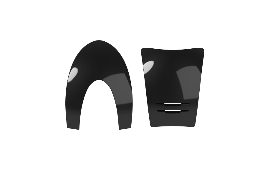 Frontal + Posterior Casco KEP Polish 2.0 Negro