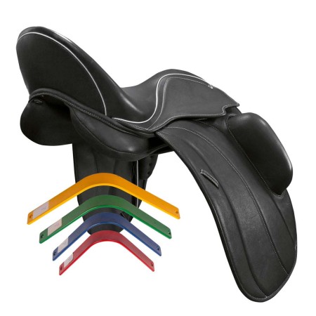 Sella Anglesa Doma New Kavar Rodillera Azes Negre