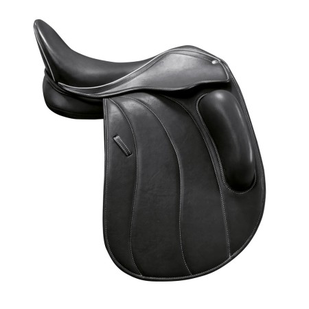 Silla Inglesa Doma New Kavar Rodillera Azes Negra