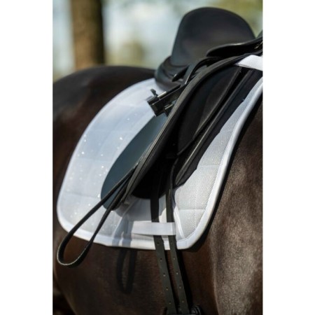 Sudadero Doma HKM Glitter Mesh Blanco