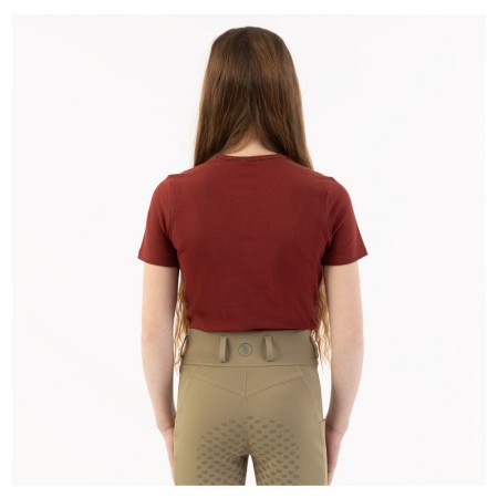 Camiseta Niño/a Manga Corta Eevolv Krijn Maroon