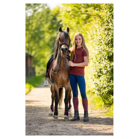 Camiseta Niño/a Manga Corta Eevolv Krijn Maroon 2