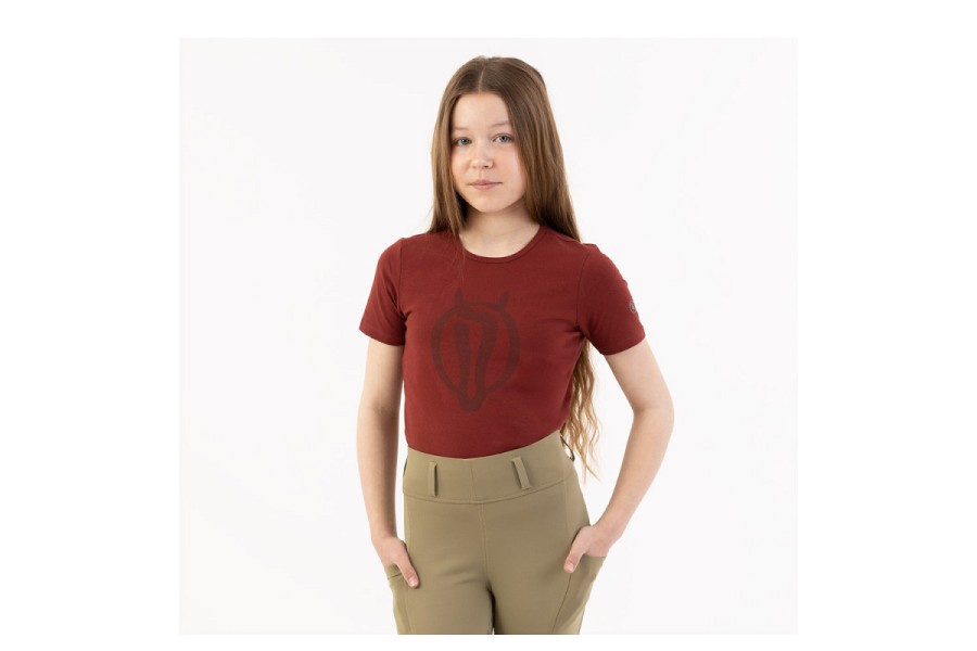 Camiseta Niño/a Manga Corta Eevolv Krijn Maroon