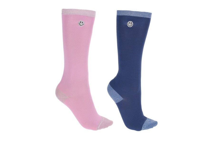 Calcetines QHP Rosalynn RosaAzul 2 Pares