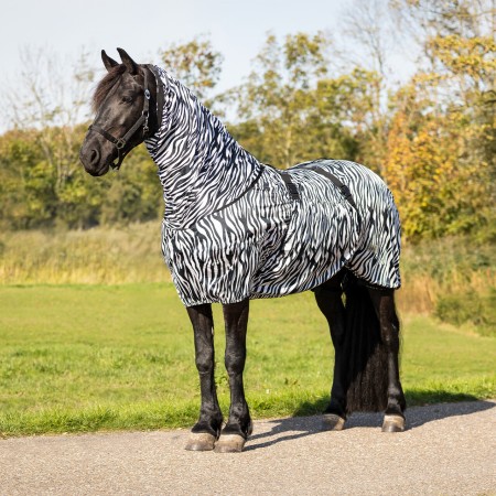 Manta Cavall Estiu Anti-Eczema Amb Coll QHP Zebra